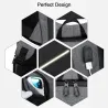 Modischer Rucksack - 15,6 Zoll Laptoptasche - USB-Ladeanschluss - Wasserdicht