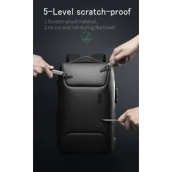 Multifunktionaler eleganter Rucksack - 15,6 Zoll Laptoptasche - Diebstahlschutz - USB-Ladeanschluss - Wasserdicht
