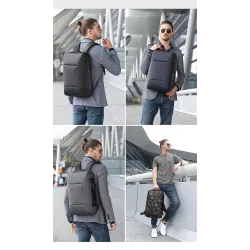 Multifunktionaler eleganter Rucksack - 15,6 Zoll Laptoptasche - Diebstahlschutz - USB-Ladeanschluss - Wasserdicht