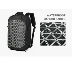 OZUKO - fashionable backpack - 15.6 inch laptop bag - anti-theft - with shoes storage - USB charging port - waterproofBackpacks