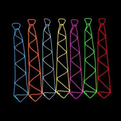 Kreative LED-Krawatte - flexibler beleuchteter Draht - Party - Halloween