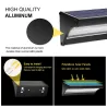 LED-Solarleuchte für den Außenbereich - wasserdichte Wandleuchte - mit Bewegungssensor