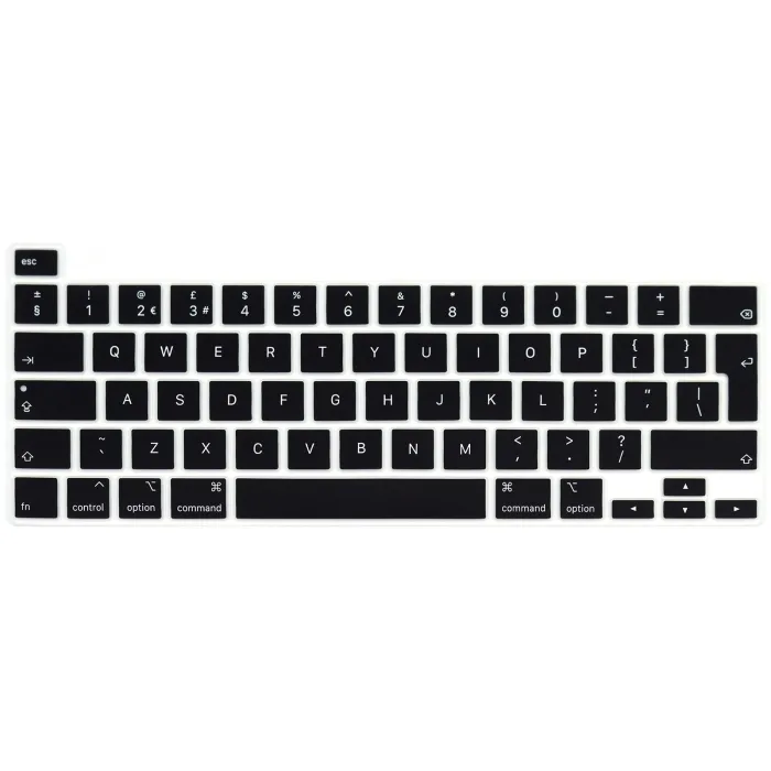 Schützende Tastaturabdeckung - weiches Silikon - EU-Layout - für Macbook Pro 13