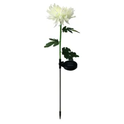 Lampe in Form einer Chrysantheme - Gartenleuchte - Solar - LED - wasserdicht