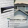 LED-Solarleuchte für den Außenbereich - wasserdichte Wandleuchte - mit Bewegungssensor