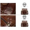 Fashionable shoulder bag - genuine leather - flap / haspsBags