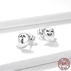 Kleine Ohrstecker - 925er Sterlingsilber - kleiner Geist