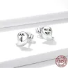 Kleine Ohrstecker - 925er Sterlingsilber - kleiner Geist