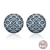 Elegante runde Ohrstecker - Legend Of The Sea - Zirkonia - 925er Sterlingsilber