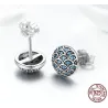 Elegante runde Ohrstecker - Legend Of The Sea - Zirkonia - 925er Sterlingsilber