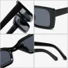Modische kleine rechteckige Sonnenbrille - UV400 - Unisex