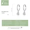 Elegante runde Ohrringe - mit Zirkonia - 925er Sterlingsilber