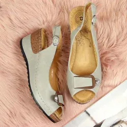 Retro-Sommersandalen - Keilsohle