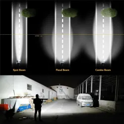 LED light bar - 3-row - combo beam - waterproof - for car / tractor / 4WD / truck / SUV / ATV - 12V - 24VLED light bar