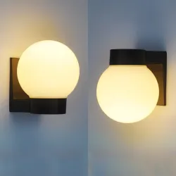 Moderne kugelförmige Lampe - Außenwandleuchte