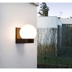 Moderne kugelförmige Lampe - Außenwandleuchte