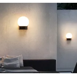 Moderne kugelförmige Lampe - Außenwandleuchte