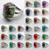 Vintage Ring - mit Naturstein - Kristall Tigerauge - Rhodonit - Sodalith - Sandstein - Labradorit - Lapis