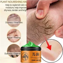 Pferdeölsalbe - Reparaturcreme für Hände / Füße - Feuchtigkeitscreme