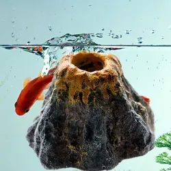 Simulation volcano - rockery ornament - aeration pump - bubbles maker - aquarium decorationAquarium
