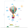 Dekorative Wandtattoos - bunte Luftballons / Wolken / Tiere