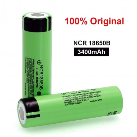 18650 Lithium rechargeable battery - 3.7V - 3400mAh - NCR