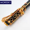 MORESKY - BB clarinet - 17 keys - with reeds - gold lacquer - blackMusical Instruments