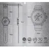 SINOBI - modische Quarzuhr - Silikonarmband - Metalldraht
