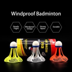 Badminton-Federball - Plastikball - Original - 3 Stück