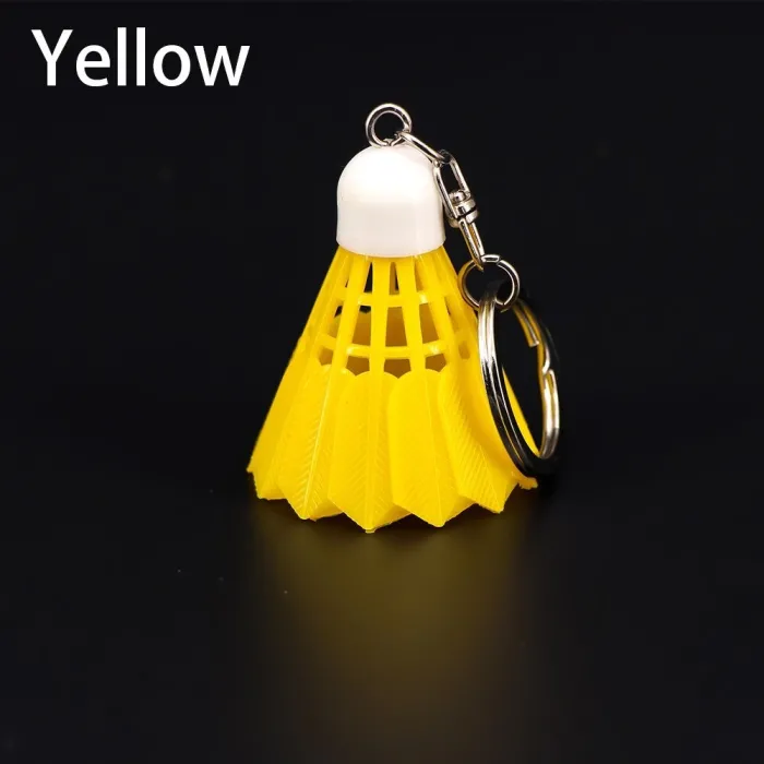 Mini badminton shuttlecock - keychainKeyrings