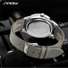 SINOBI - fashionable quartz watch - waterproof - leather strapWatches