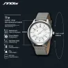 SINOBI - fashionable quartz watch - waterproof - leather strapWatches