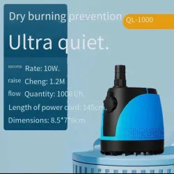 Aquarienwasserpumpe - Filterpumpe - flüsterleise - geringe Saugleistung - 10W - 80W