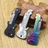 Mini-Taschenmesser - faltbar - Gitarrenform - Edelstahl