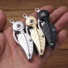 Klappbares Mini-Taschenmesser - Edelstahl - Blattform