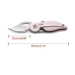 Klappbares Mini-Taschenmesser - Edelstahl - Blattform