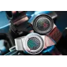 SINOBI - kreative Quarzuhr - buntes Zifferblatt - Edelstahl-Mesh-Armband