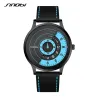 SINOBI - kreative stilvolle Quarzuhr - Lederarmband