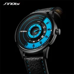 SINOBI - kreative stilvolle Quarzuhr - Lederarmband