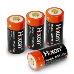 Hixon - RCR123a - 700 mAh - 3,7 V - 16340 Akku - wiederaufladbar