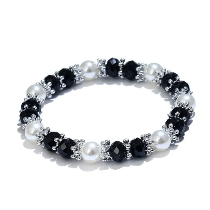 Stylisches Armband - mit bunten Strasssteinen / Perlen