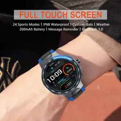 Luxuriöse Smart Watch - Full Touch - Sport-/Fitness-Tracker - Herzfrequenz - Wasserdicht - IOS - Android