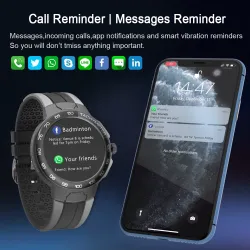 Luxuriöse Smart Watch - Full Touch - Sport-/Fitness-Tracker - Herzfrequenz - Wasserdicht - IOS - Android