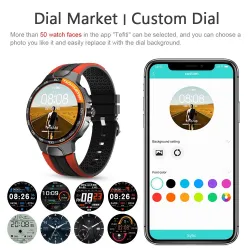 Luxuriöse Smart Watch - Full Touch - Sport-/Fitness-Tracker - Herzfrequenz - Wasserdicht - IOS - Android