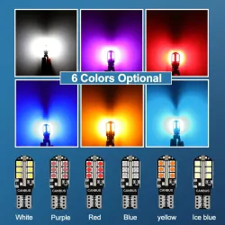 LED Canbus bulb - car light - W5W - T10 - 24 SMD - 12V - 6 piecesT10