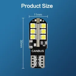 LED Canbus bulb - car light - W5W - T10 - 24 SMD - 12V - 6 piecesT10