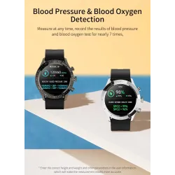 MELANDA - Sport-Smartwatch - Bluetooth - Full-Touchscreen - Fitness-Tracker - Herzmonitor - Wasserdicht - Android - IOS