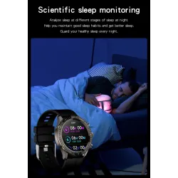 MELANDA - Sport-Smartwatch - Bluetooth - Full-Touchscreen - Fitness-Tracker - Herzmonitor - Wasserdicht - Android - IOS