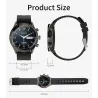MELANDA - Sport-Smartwatch - Bluetooth - Full-Touchscreen - Fitness-Tracker - Herzmonitor - Wasserdicht - Android - IOS