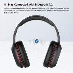 Ausdom M09 - kabellose Kopfhörer - Headset mit Mikrofon - faltbar - Bluetooth - TF-Karte unterstützen